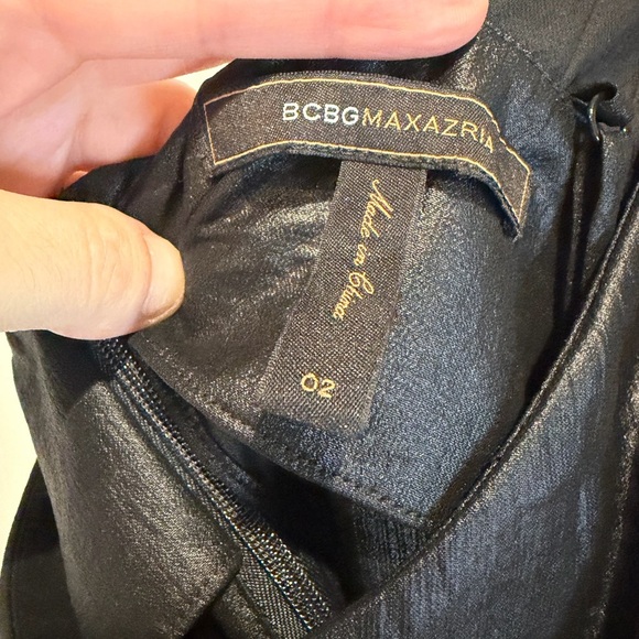 BCBGMaxAzria Black One-Shoulder Top - Picture 6 of 6